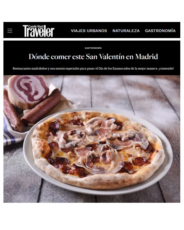 Comer en San Valentín